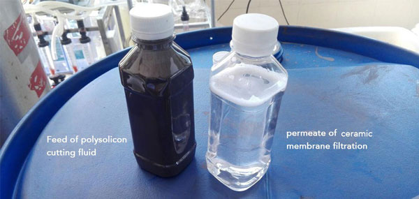 polysolicon cutting fluid recovery